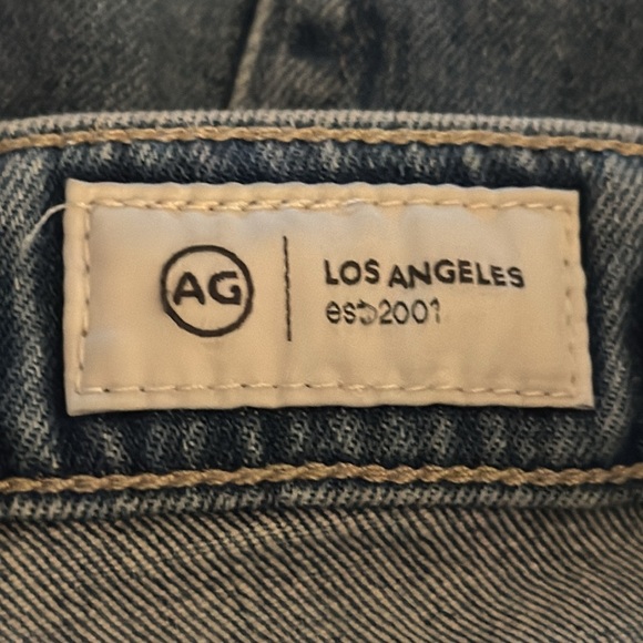Ag Light Blue Distressed Denim Jeans Alexis Straight High Rise Vintage‎ Fit 32 - Picture 5 of 7
